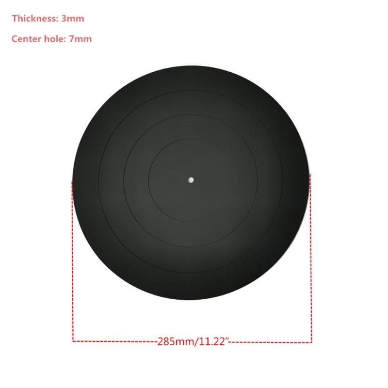 Turntable Platter Mat - Audiophile Grade Silicone Rubber Design Universal to All for LP Vinyl Record Players Phonograph