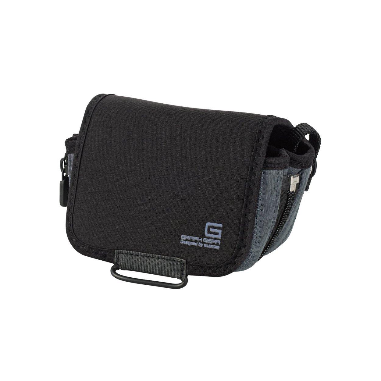 

ELECOM SLR Camera Case, Soft Type, 30mm Gusset Expander, Small Size [Reference Storage Dimensions: 125 x 65-100 x 70mm], Black, DGB-S022BK