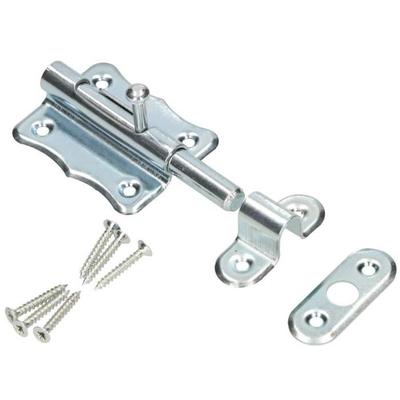 Blocco porta - KOTARBAU - Serratura a scrocco - Acciaio robusto - Montaggio rapido - Argento 50 mm