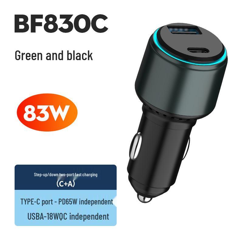 

Быстрая автомобильная зарядка 100 Вт для Apple, Samsung, Huawei - Совместима с PD для мобильных телефонов и ноутбуков