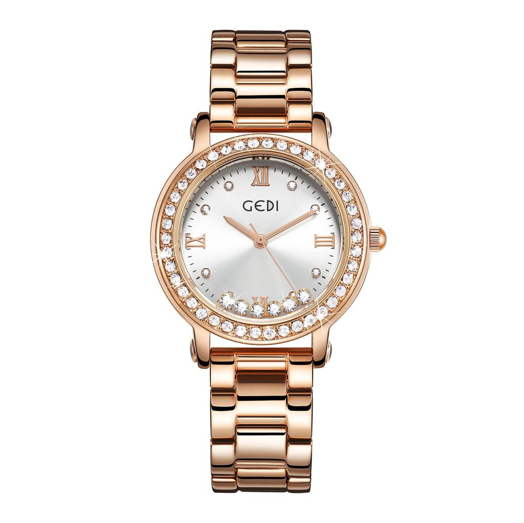 

Gadi Ladies Fashion Quartz Watch With Waterproof Steel Band For Women Gold Silver