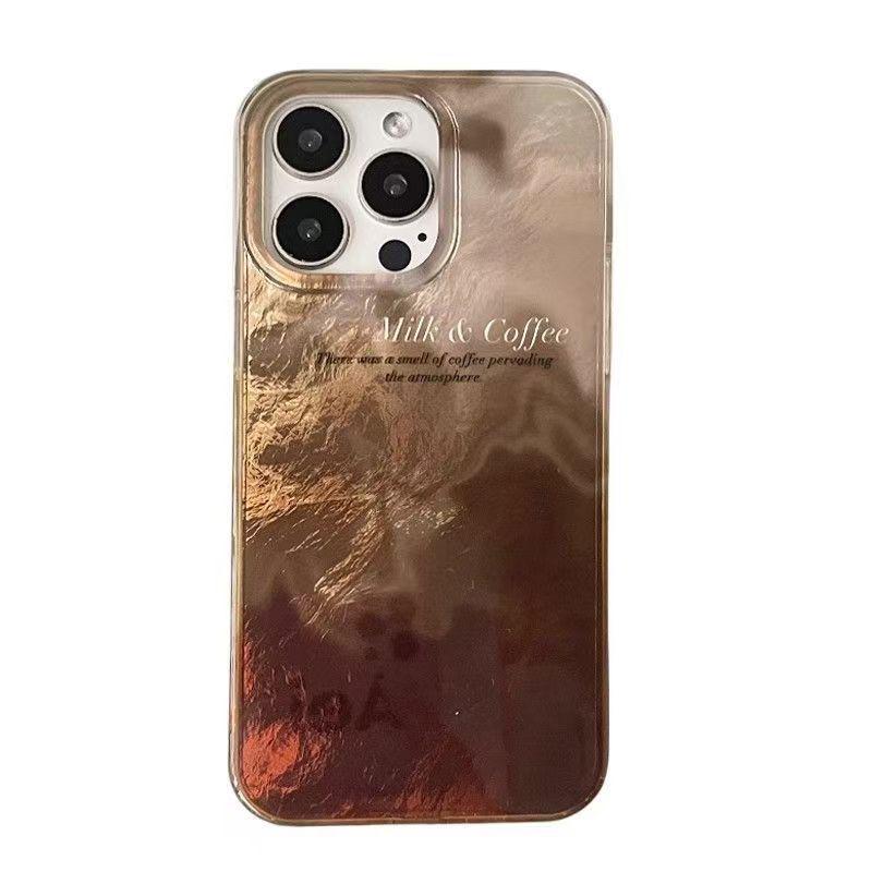 Ice Coffee Gradient Case for iPhone 16/17 Pro Max - High-End Texture iPhone 15 Pro Max