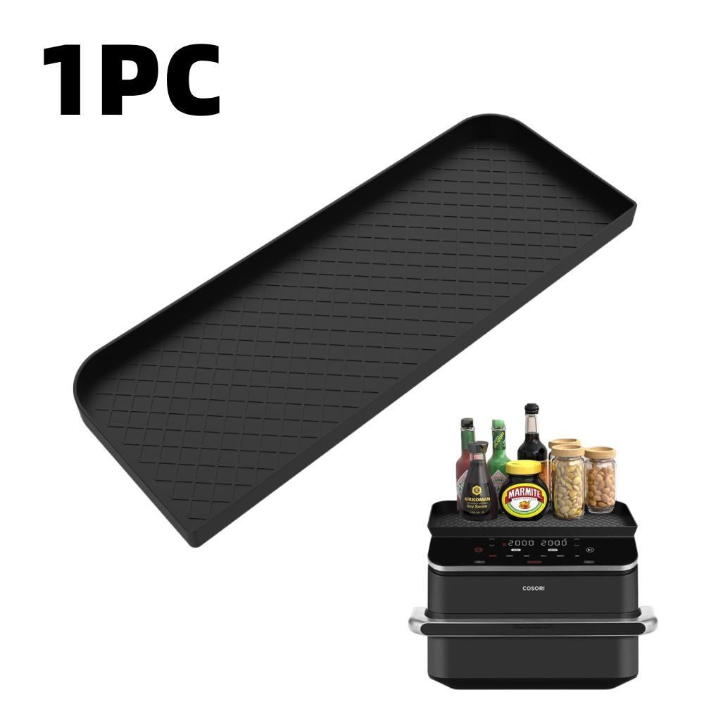 

1PCS For COSORI 8.5/10L Silicone Air Fryer Mat Storage Shelf Accessories Dustproof Easy to Clean silicone storage pad 41x15 cm чёрный