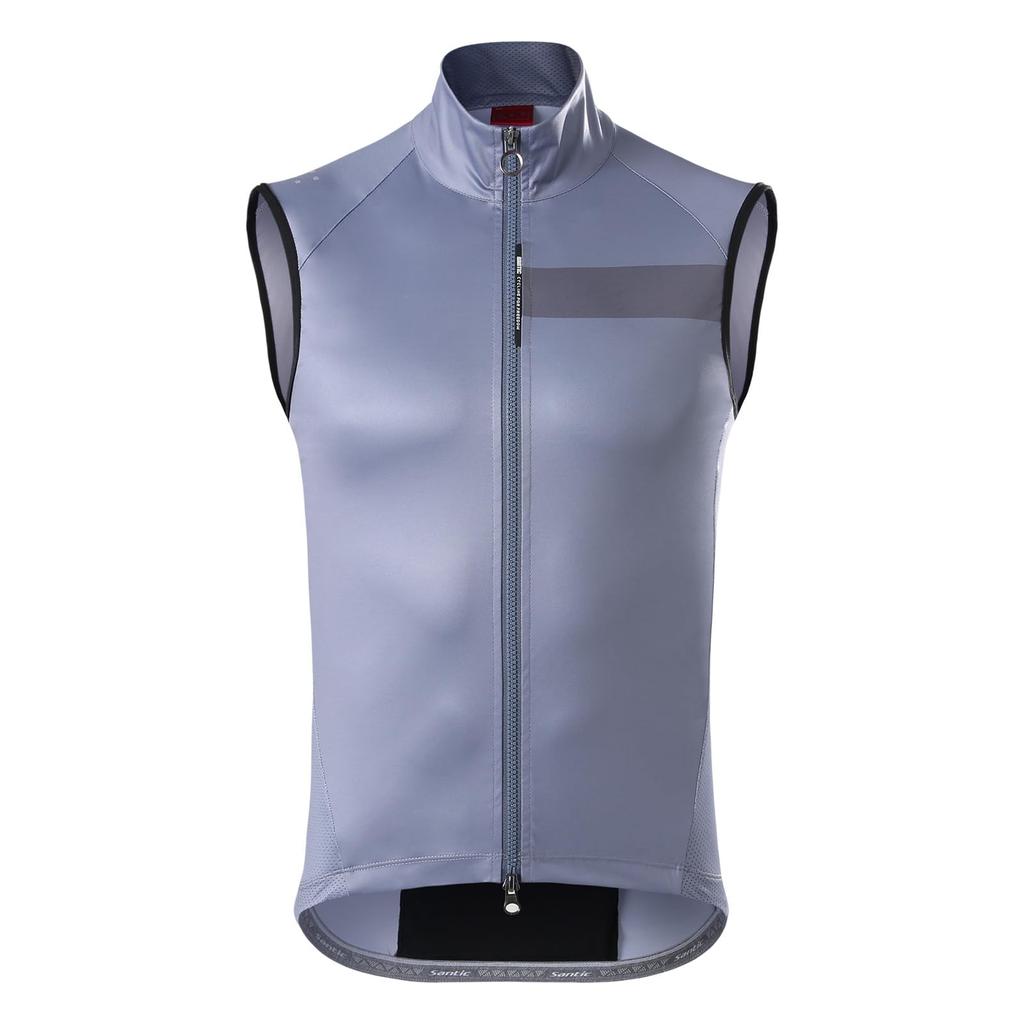 Santic Cycling Vest Windbreaker for Spring/Summer, Windproof and Reflective