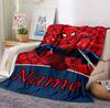 Custom Name Spider-Man Adventures Flannel Blanket Throw Blanket Soft Warm Sofa Bed Decor Unique Gift