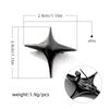 2pcs Universal Doji Brooch  Clothes  Bags  Accessories  Buckle Pin  Collar Corner Decoration  Four-pointed Star Pin