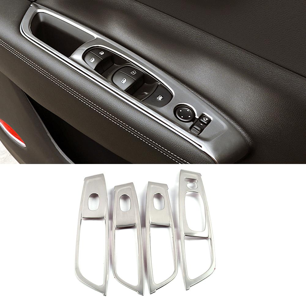 For Renault Koleos 2017- Car Styling Stainless Steel Interior Molding Frame Cover Trim Matte Silver Sticker For Samsung