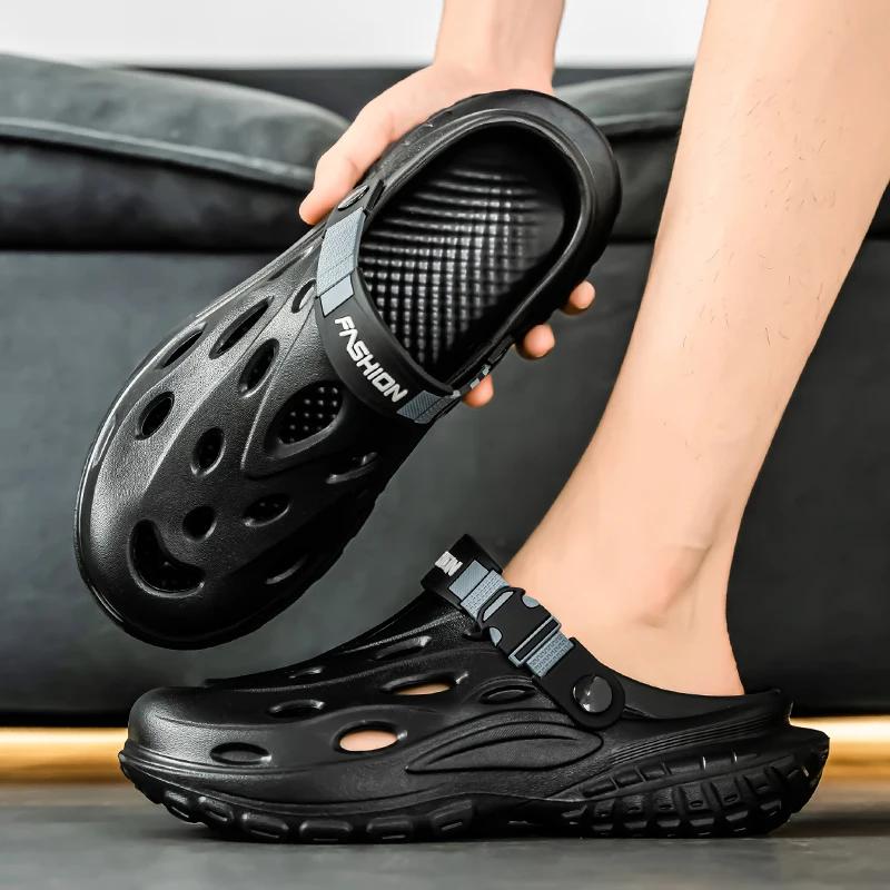 Fashion Fashion Platform Men Slippers Outdoor Summer Clogs Shoes Women Beach Sandals Male Soft EVA Indoor Home Slides Lover Flip Flops