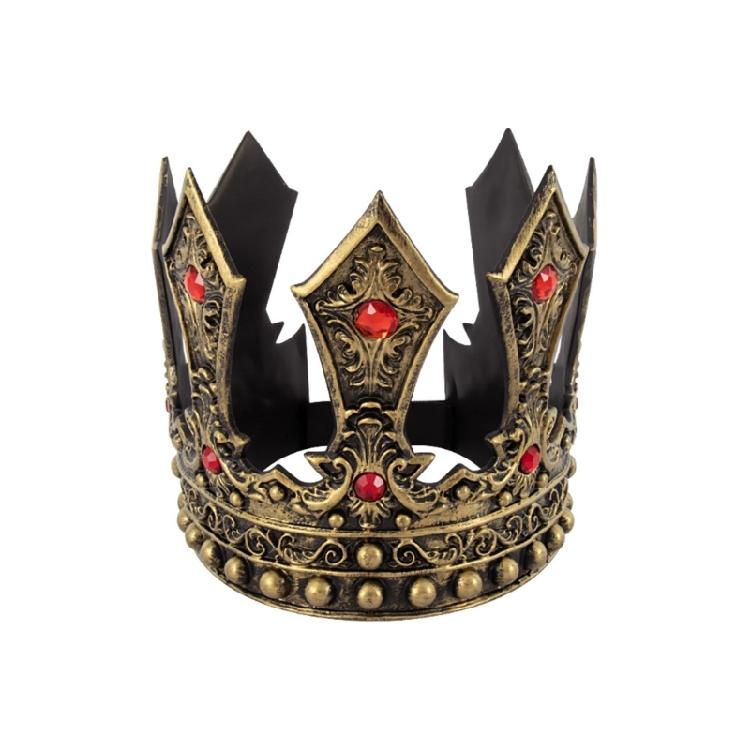 King Crown Headwear for Weddings and Masquerades Adjustable Cownpiece Antique Tiaras for Stage Performances