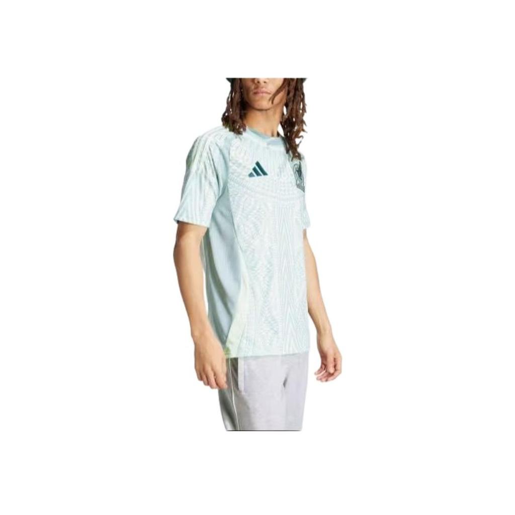 adidas Mexico 24 Away Jersey Linen Green Men Streetwear IP6384