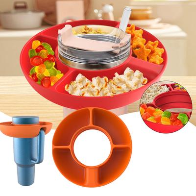 Moderne Snack-Plattenringe Einfache Montage Abnehmbare Tassen-Essensplatte Für Tassen-Zubehör