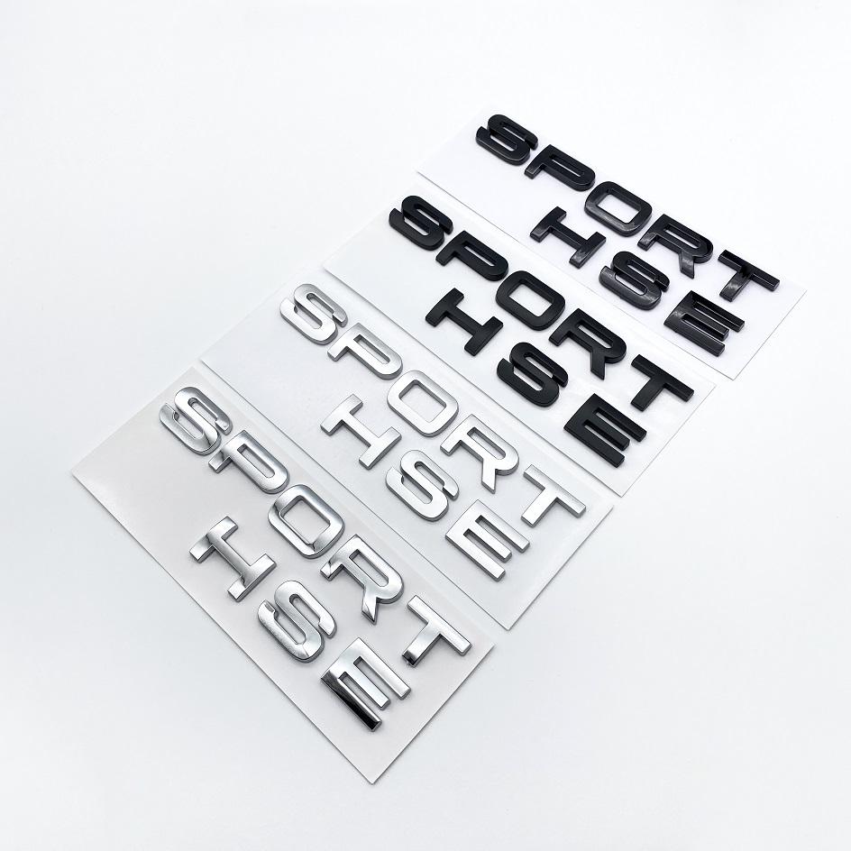 WDC5 New Car 3D ABS Letters Badge SPORT HSE Emblem for SUV Series Rear Trunk Tail Styling Sticker Accessories