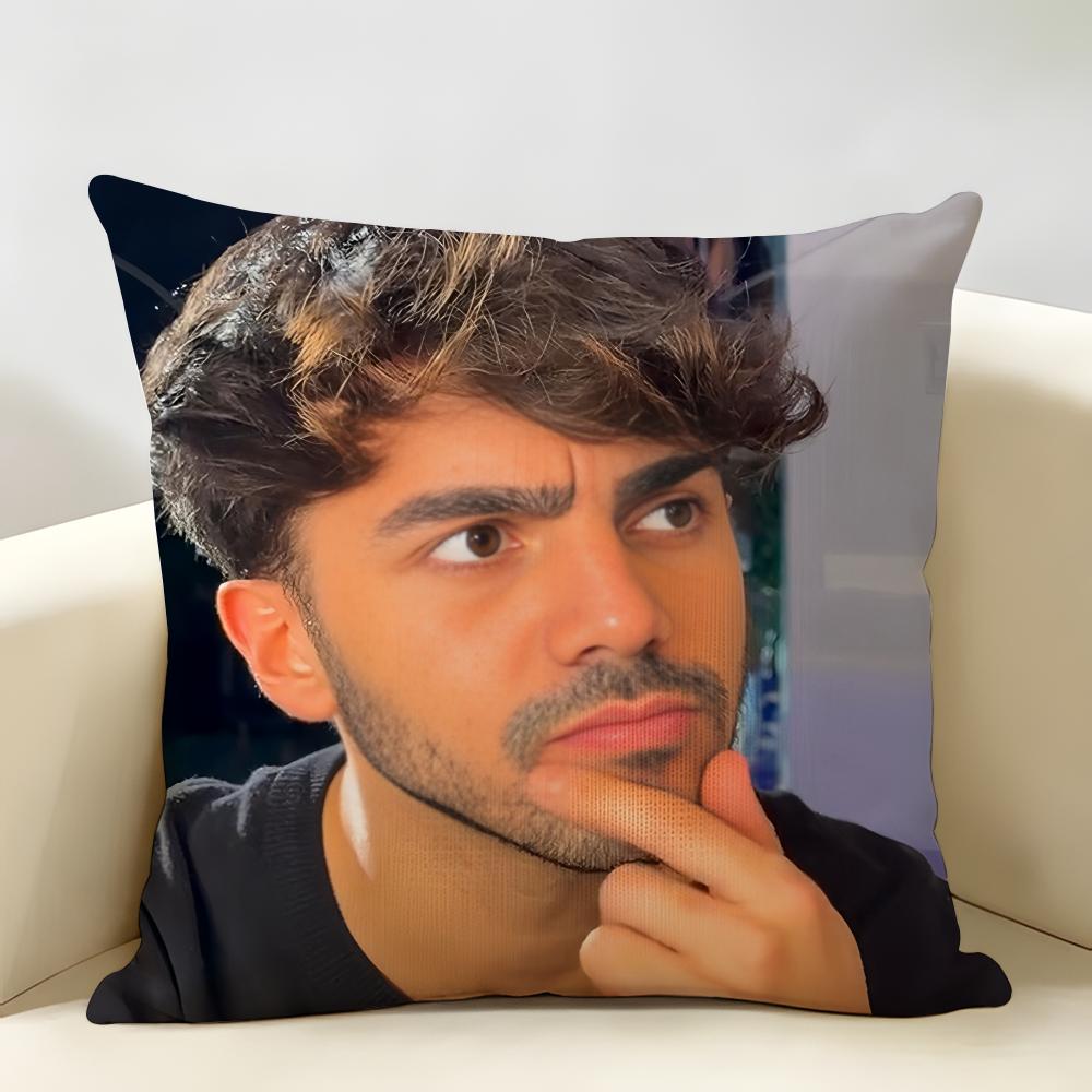 Internet Celebrity Fede VVigevani Cushion Cover Natural Linen Organic Fabric DoubleSided Printing Room Sofa Decor Pillow Case