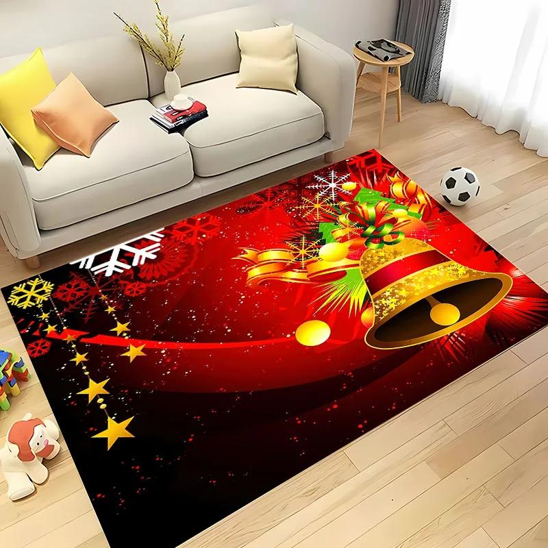 Warmful Christmas Dog Area Carpet, Rug for Living Room Bedroom Sofa Kitchen Doormat Decor,Kid's Non-slip Floor Mat New Year Gift