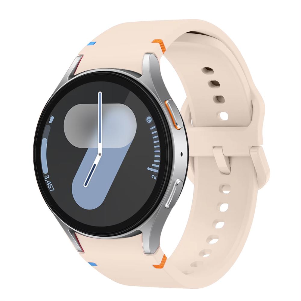 Řemínek pro Samsung Galaxy Watch 7 FE 44mm 40mm 4 6 Classic 5 Pro 45mm silikonový sportovní náramek na zápěstí Correa Galaxy Watch 7 Band