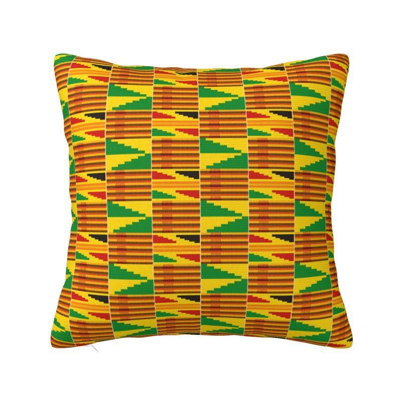 Afrikaanse Etnische Ankara Stijl Kussenhoes x cm Polyester Zachte Plaid Kussenhoes Voor Bank Zitdecoratie Beddengoed Kussensloop