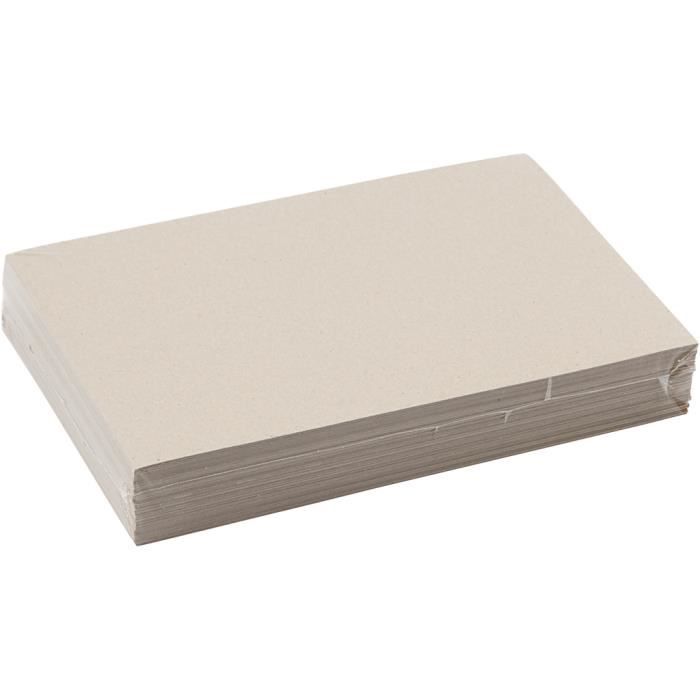 Creotime Recycled Cardboard A4 Brown 125 Sheets