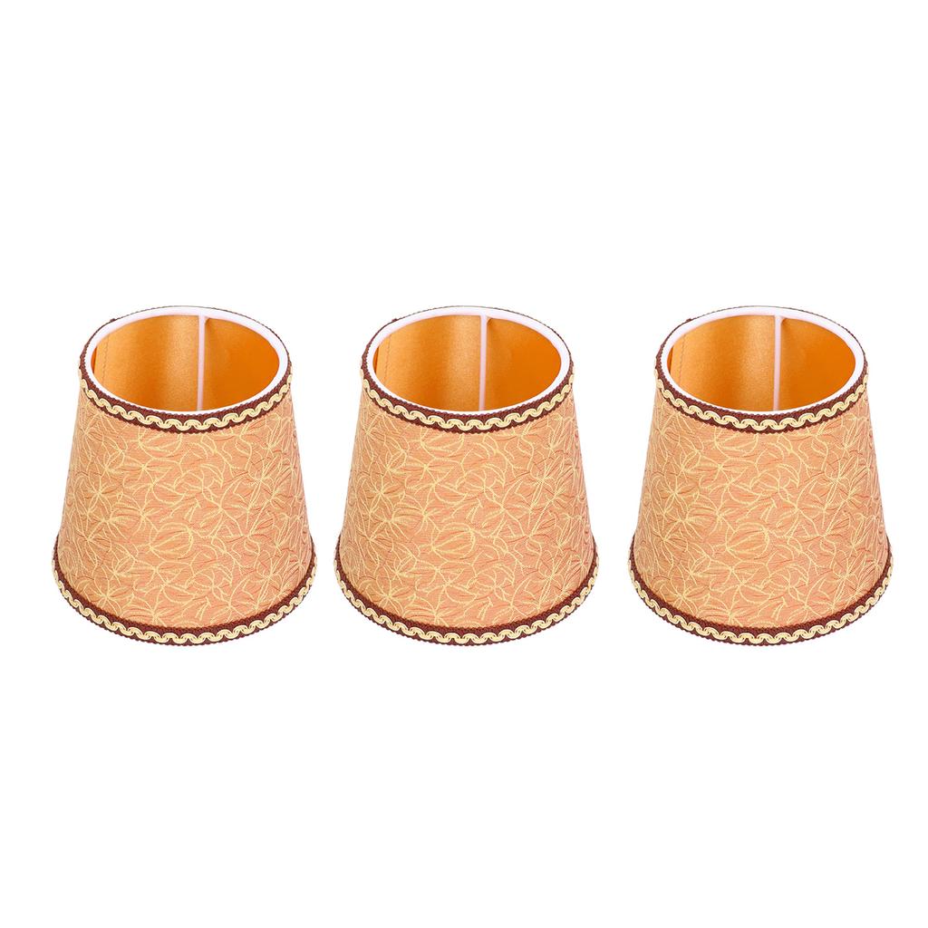 3Pcs Fabric Lampshade High Light Transmittance Perfect Edging Interventional Installation Safety