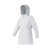 Fila Leisure Hooded Mid-Length Woven Jacket Women Jackets Semi-Transparent-Curtain-Gray A11W515713FGY