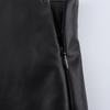 Women's Slim-Fit Asymmetrical Faux Leather High-Waisted Skirt Shorts - Spring 2025
