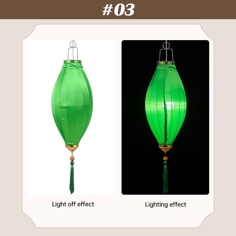 14 inch Traditional Lantern Party Outdoor Silk Lantern Chinese Vietnam Mid Autumn Spring Festival New Year Decor Ornaments