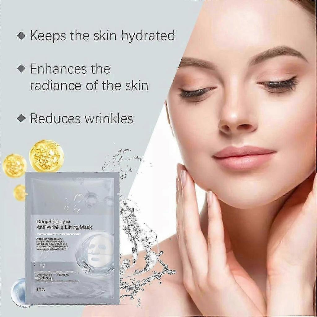 Collagen Mask, Deep Collagen Anti-Wrinkle Mask, Deep Bio-Collagen Mask, Moisturizing Mask for All Skin Types