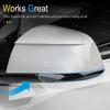 Cache-bande de rétroviseur USVOTOV pour Tesla Model 3 Y YL Accessoires 2026-2021 Protecteur de bande pare-chocs de rétroviseur anti-collision