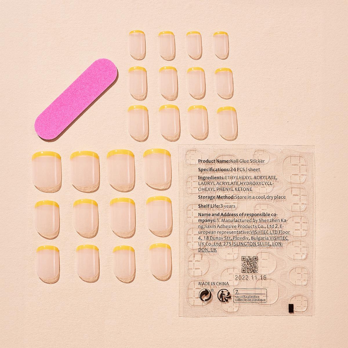 

Новые Горячие Ультратонкие Прозрачные Носимые Наклейки для Ногтей в Французском Стиле