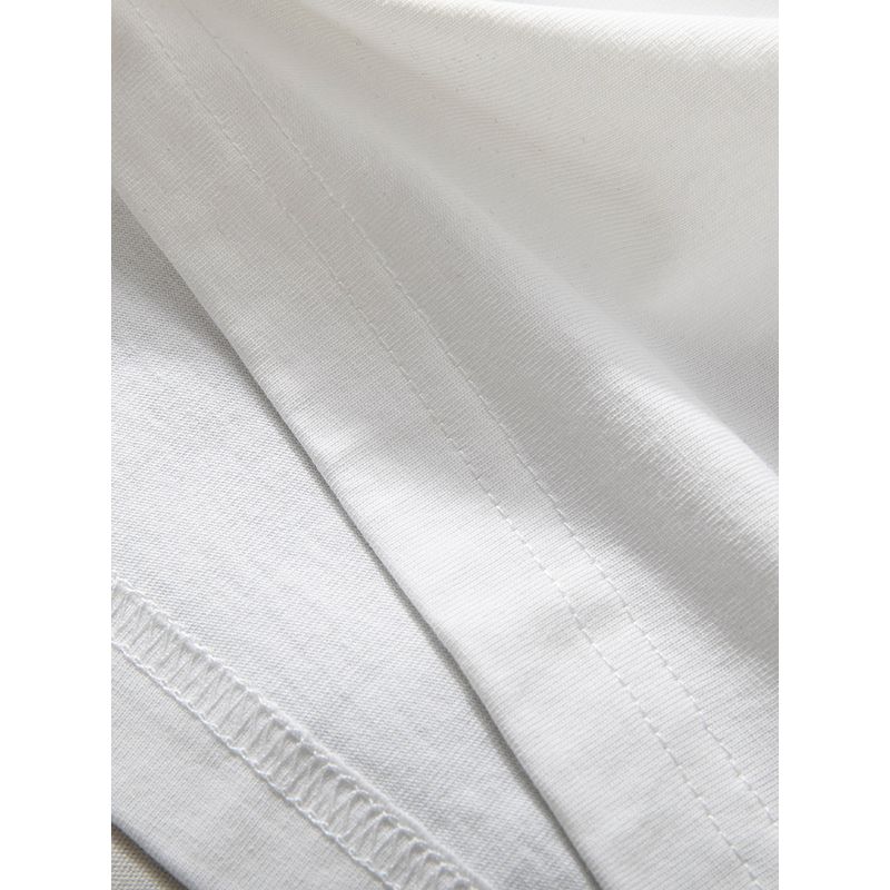 Short-Sleeved Men's Summer New Style Cotton Moisture-Absorbent and Breathable Half-Sleeved Personalized Printed Trendy Slim Casual Round-Neck T-Shirt