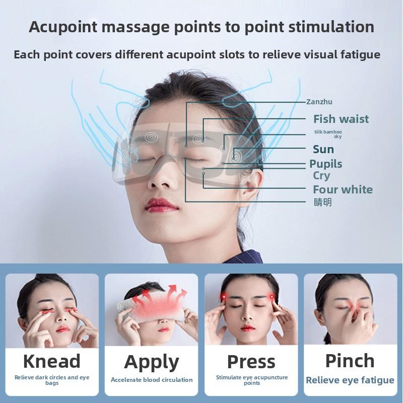 Eye Protection Instrument Electric Eye Massage Instrument Eye Hot Compress Eye Protection Relieve Fatigue Intelligent Eye Mask Artifact