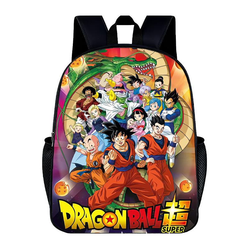 DragonBall Backpack Son Goku Goten Vegeta IV Cartoon Character Print Schoolbag Lightweight Large Capacity Student Backpack Gifts