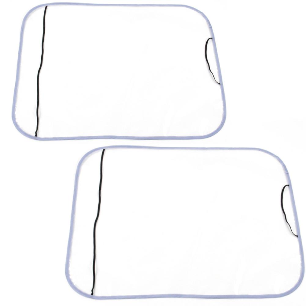 2pcs Car Seat Back Pad PE Film Anti Dirty Protector Cover Anti Child Kick Footprint Tools Car Interior Seat Mat Car