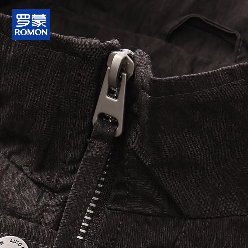 Romon Men's Casual Stand Collar Workwear Jacket