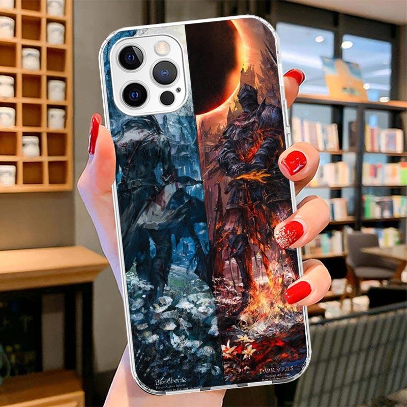Dark Souls Game Cover Phone Case For iPhone 16 17 Air 15 14 Pro Max 16E Phone Case 13 Mini 12 11 7 SE 8 Print Pattern Fit Cases