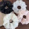 Retro Lace Flower Edging Multilayer Hair Scrunchies Womens Romance Headbands Girls Sweet Head Rope Female Fashion Party Hair Tie