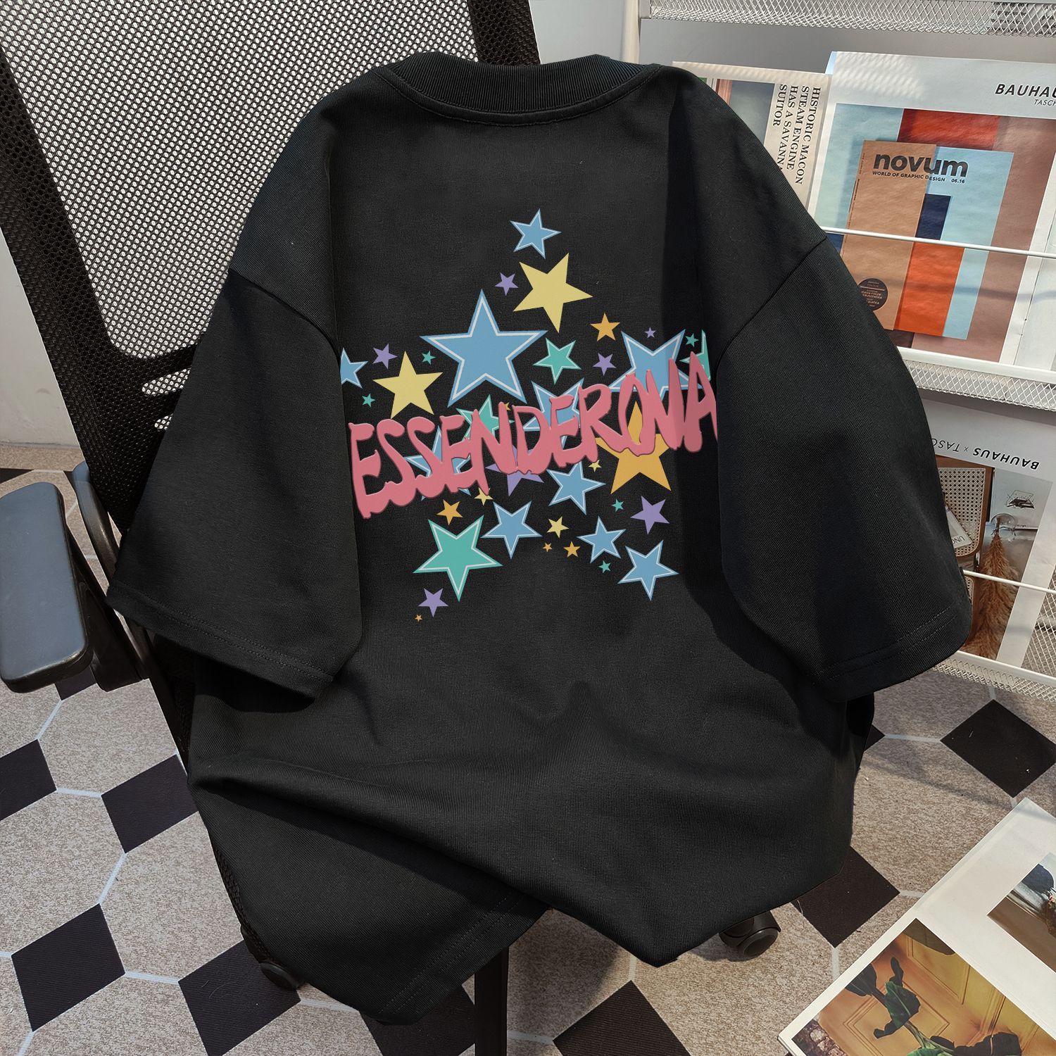 

Модная летняя женская футболка из чистого хлопка, женские топы y2k, футболки с коротким рукавом, повседневные, с крупным буквенным принтом, женские футболки, унисекс, хип-хоп, уличная одежда XXL чёрный