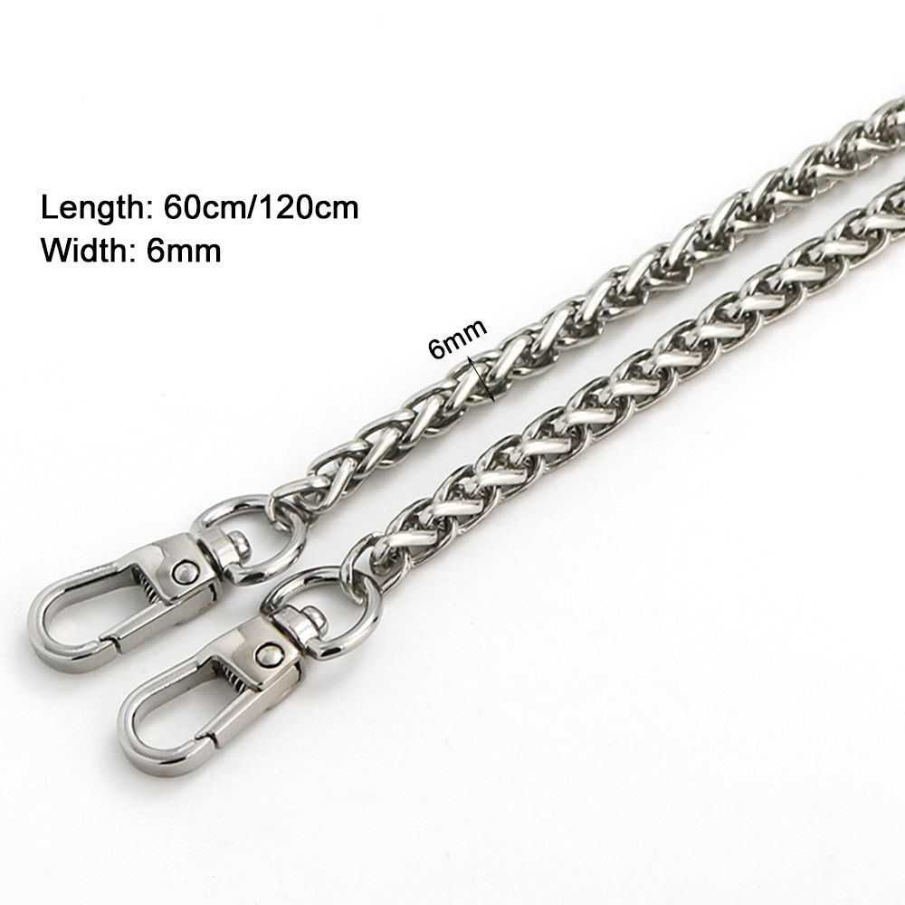DIY Bag Accessories 60cm 120cm Bag Chains Replacement Metal Alloy Handbag Handle Chain Purse Chain Belt