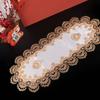 Flower Embroidery Oval Lace Tablecloth Vintage Dacron Europe Dining Tablecloth Oil Proof Washable Coffee Table Placemat Desk