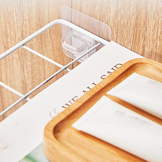 10Pcs Shelf Bracket Self-Adhesive Punch-free Floating Wall Shelf Support Household Supplies