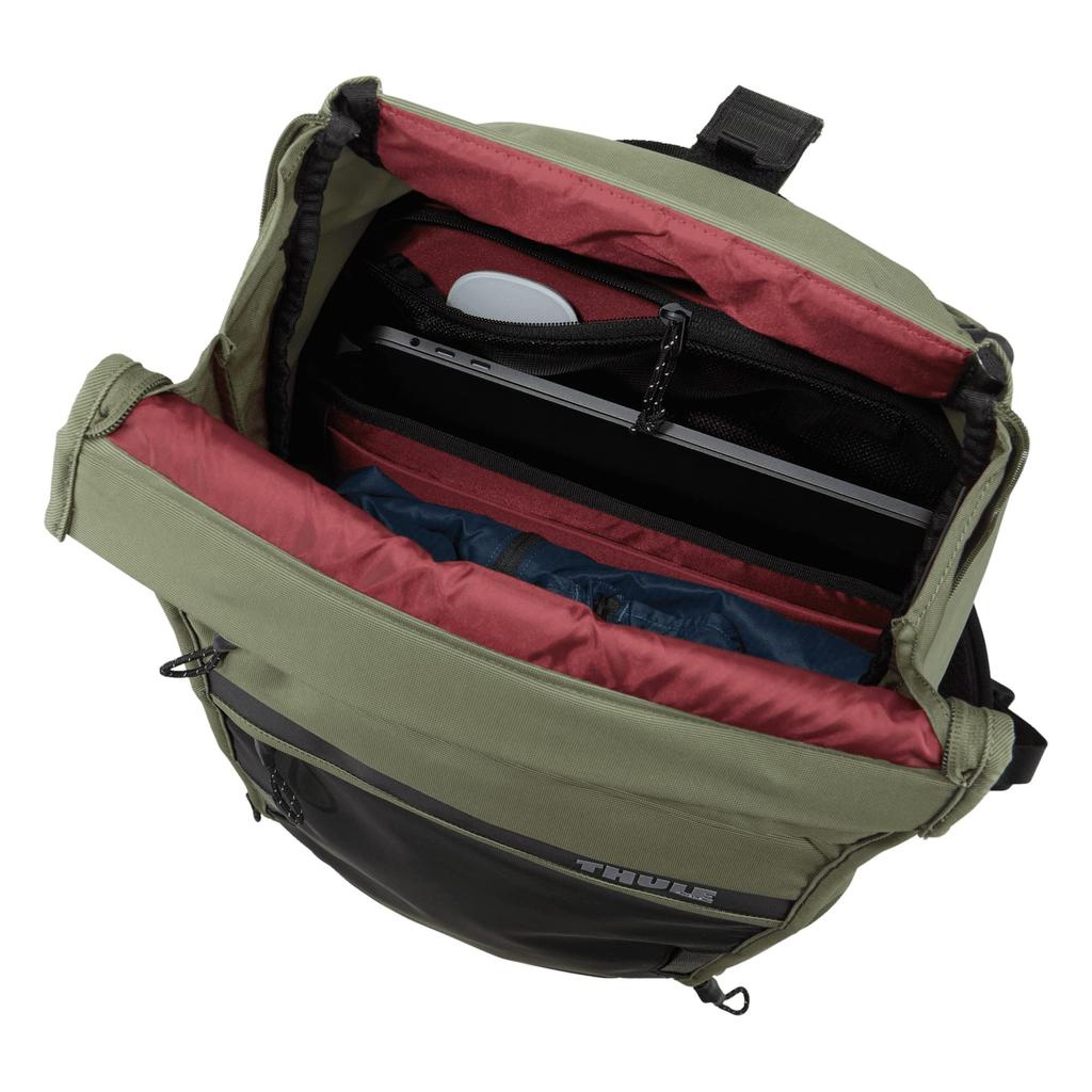 Thule Paramount Commuter Backpack for Bicycle Commuting Can store a laptop Olivine Capacity 18L-28L