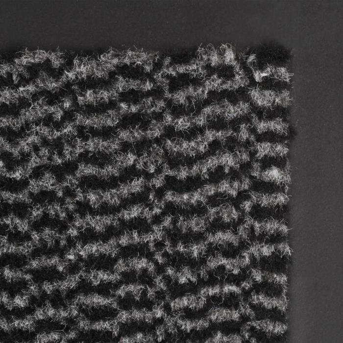 Paillasson - VIDAXL - Rectangulaire - Anthracite - Synthétique - Antidérapant