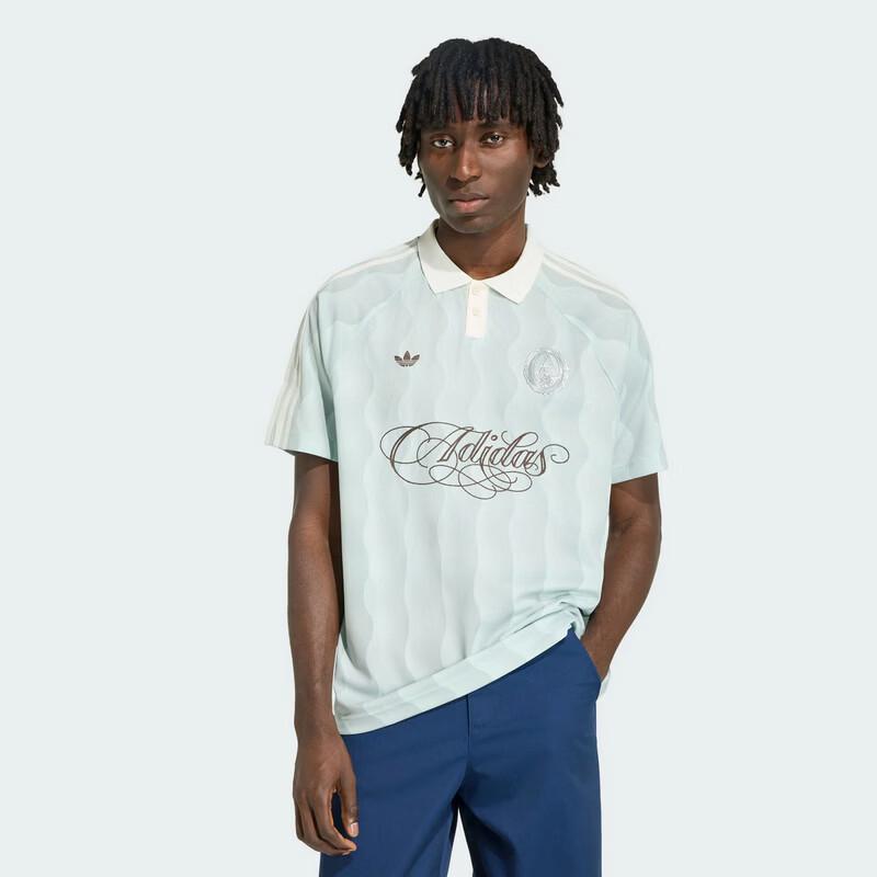 adidas Men's Wave Pattern Casual Polo T-shirt