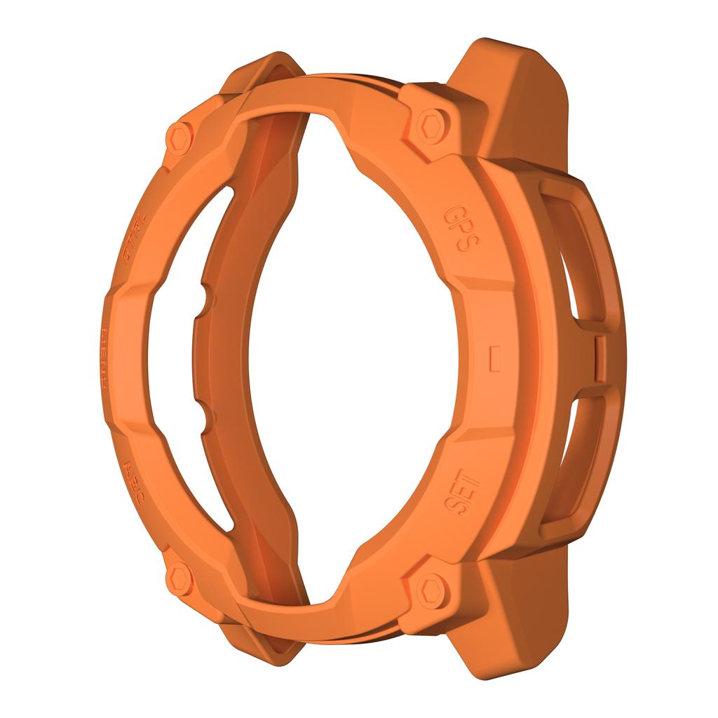 For Garmin Instinct 3 Solar 50mm TPU Watch Case Hollow-Out Rugged Bumper Cover