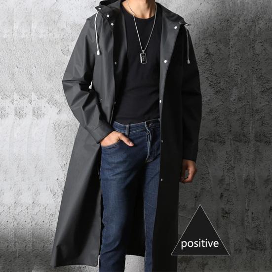 Adult Raincoat Unisex Waterproof Hooded Rain Protection Coat Easy To Clean Rain Jacket for Outdoor Activities