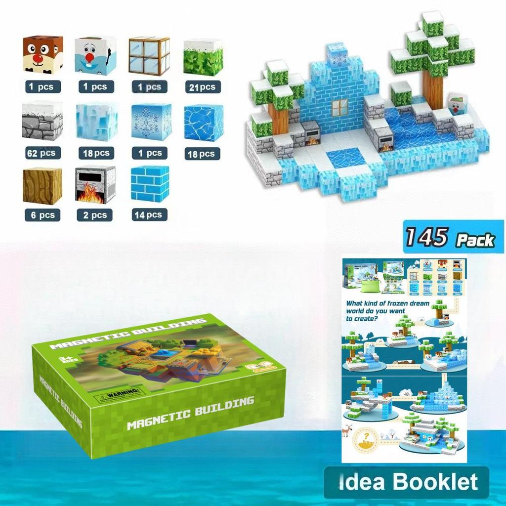 Primeval Forest 3D Magnetic Block Set for Kids - Educational Toy