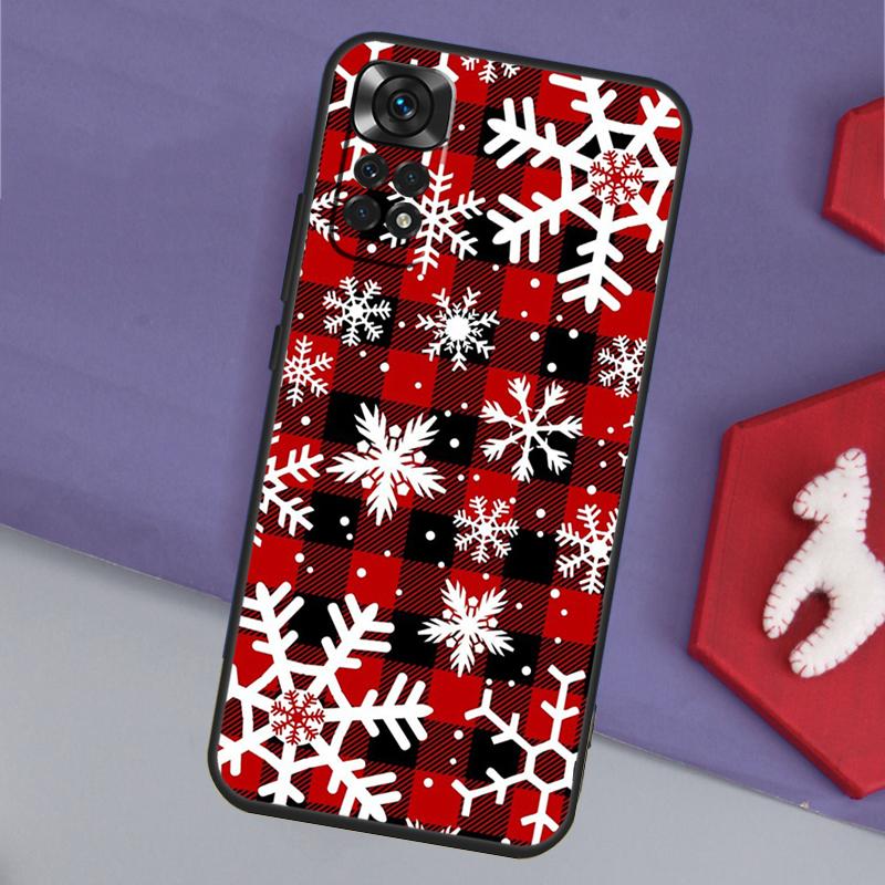 Snow Snowflake Winter Funda For Xiaomi Redmi Note 14 13 12 11 Pro 9 10 9S 10S 11S 12S Redmi 14C 10C 12C 13C Case