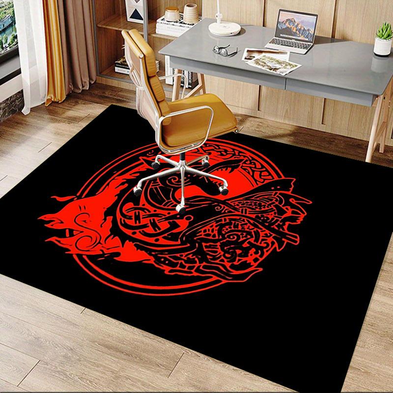 1pc Wolf Circle Carpet, Office Rug Outdoor Mat Home Decor Area Carpet Festival