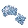 24pcs Tile Sticker Self Adhesive Floral Pattern Oil Proof Waterproof PVC Exquisite Tile Decals for