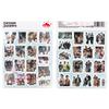 Korean Celebrity Stickers Pack: 6 Sheets, 102 Unique Portraits & Cute DIY Wallpapers