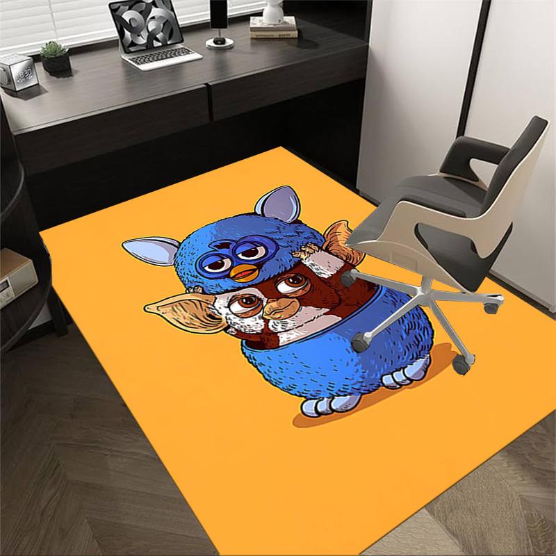 

1PC Gizmo Furby Non-Slip Floor Carpet Compatible for Office&Living Room&Dining room - Flat-Weave Machine- Soft & Pattern-E319 60cm by 90cm